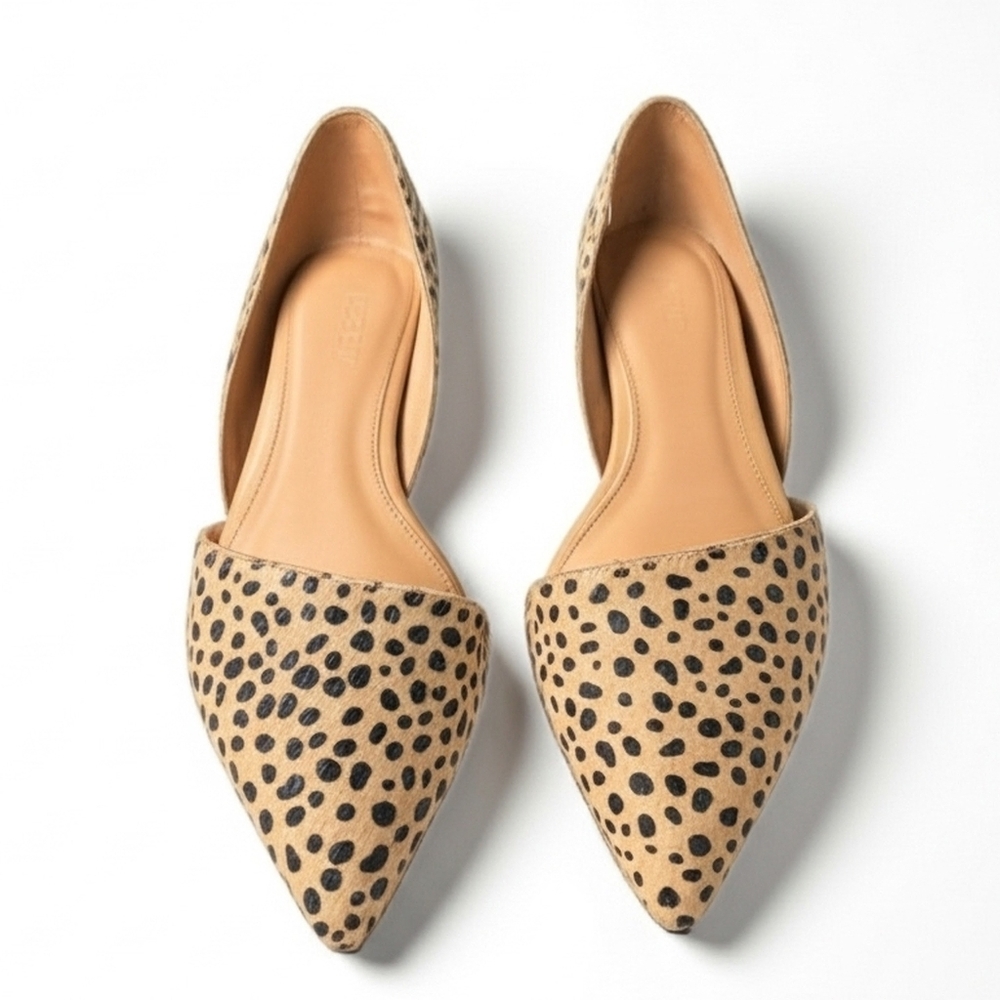 J.Crew Womens' Size 7.5 Cheetah Print Flats